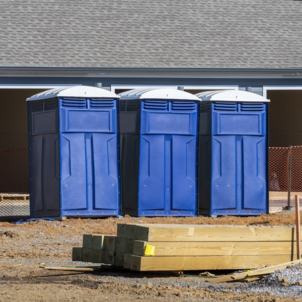 is there a specific order in which to place multiple porta potties in Horton Bay Michigan